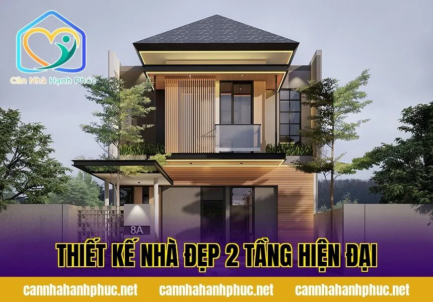 Thiết Kế Nhà Đẹp 2 Tầng Hiện Đại