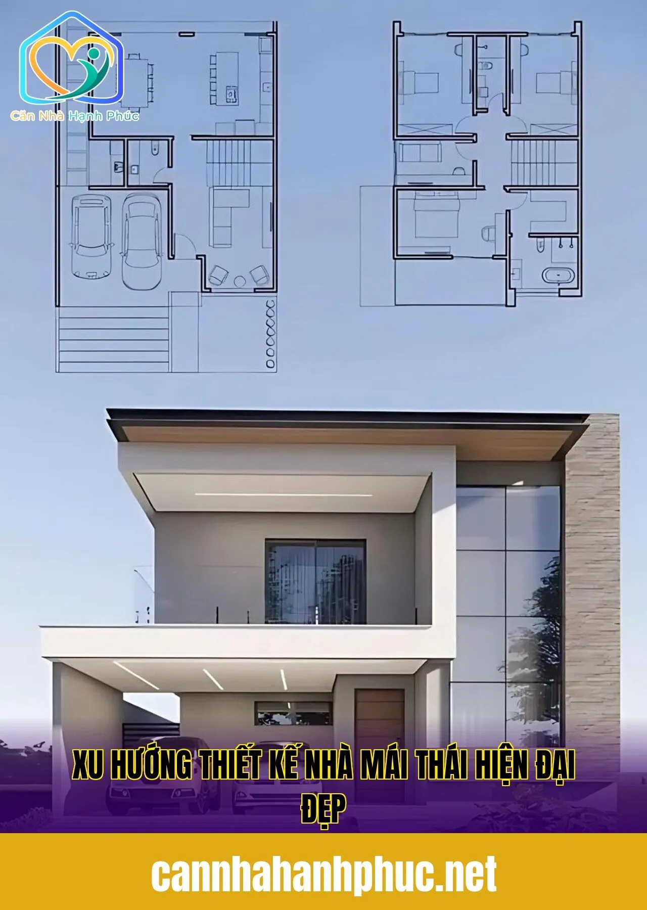 Xu hướng thiết kế nhà mái thái hiện đại đẹp