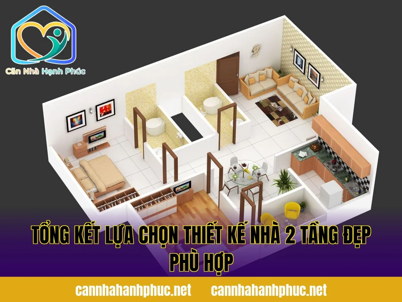 Tổng kết lựa chọn thiết kế nhà 2 tầng đẹp phù hợp