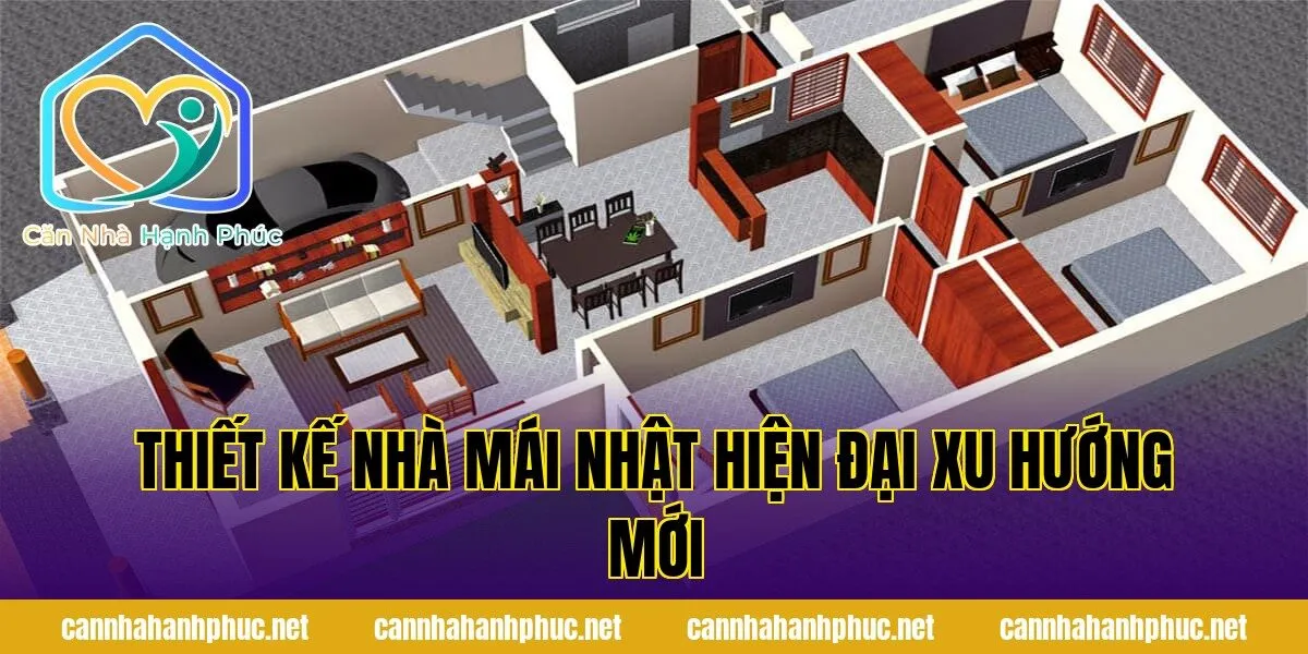 Thiết kế nhà mái Nhật hiện đại xu hướng mới