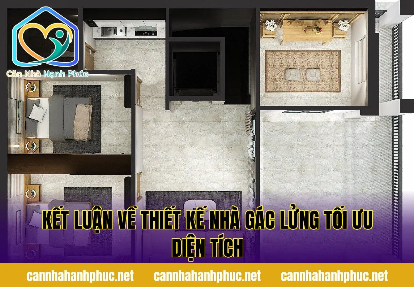 Kết luận về thiết kế nhà gác lửng tối ưu diện tích