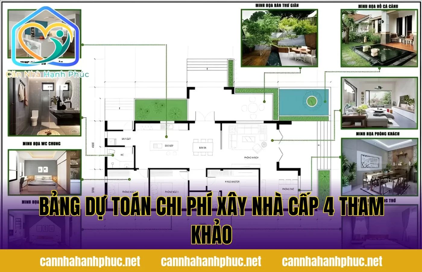 Bảng dự toán chi phí xây nhà cấp 4 tham khảo