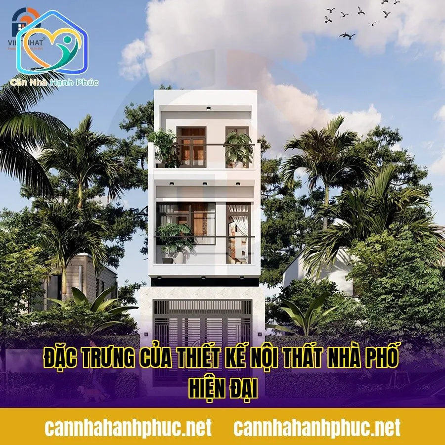 Đặc trưng của thiết kế nội thất nhà phố hiện đại