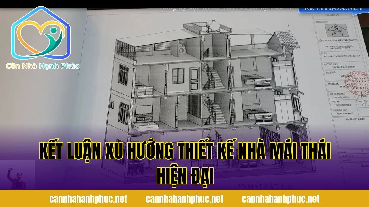 Kết luận xu hướng thiết kế nhà mái thái hiện đại