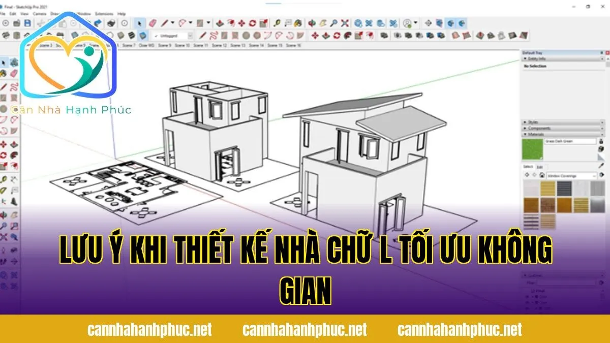 Lưu ý khi thiết kế nhà chữ L tối ưu không gian