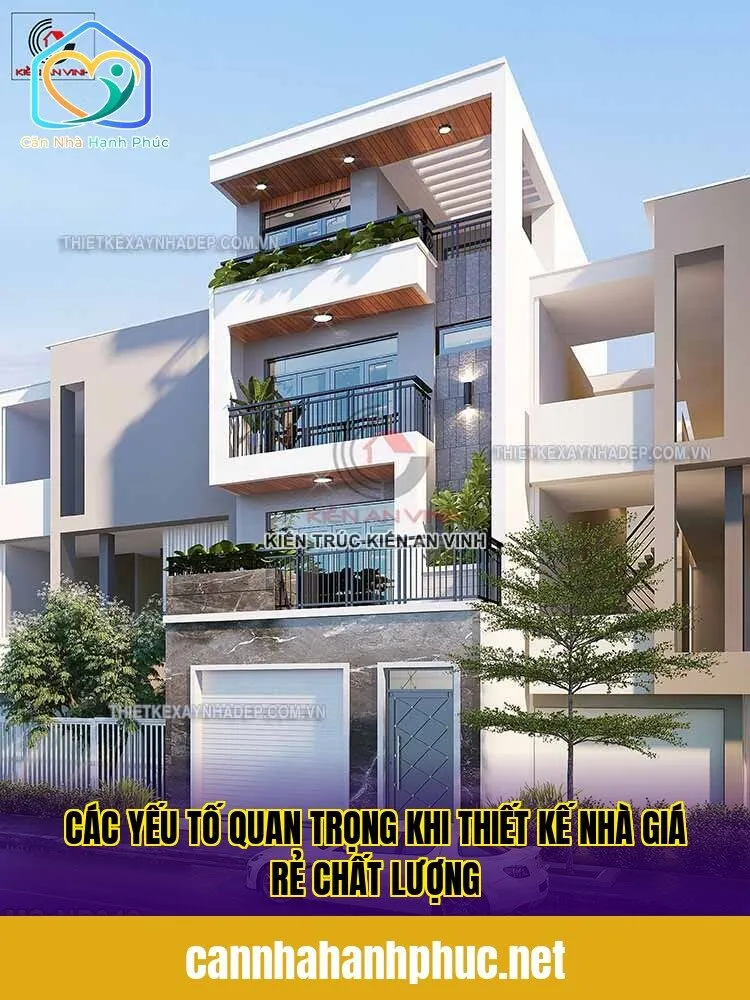 Các yếu tố quan trọng khi thiết kế nhà giá rẻ chất lượng