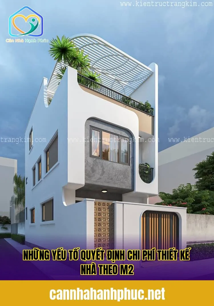 Những yếu tố quyết định chi phí thiết kế nhà theo m2