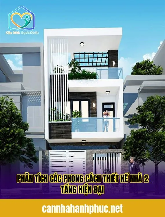 Phân tích các phong cách thiết kế nhà 2 tầng hiện đại