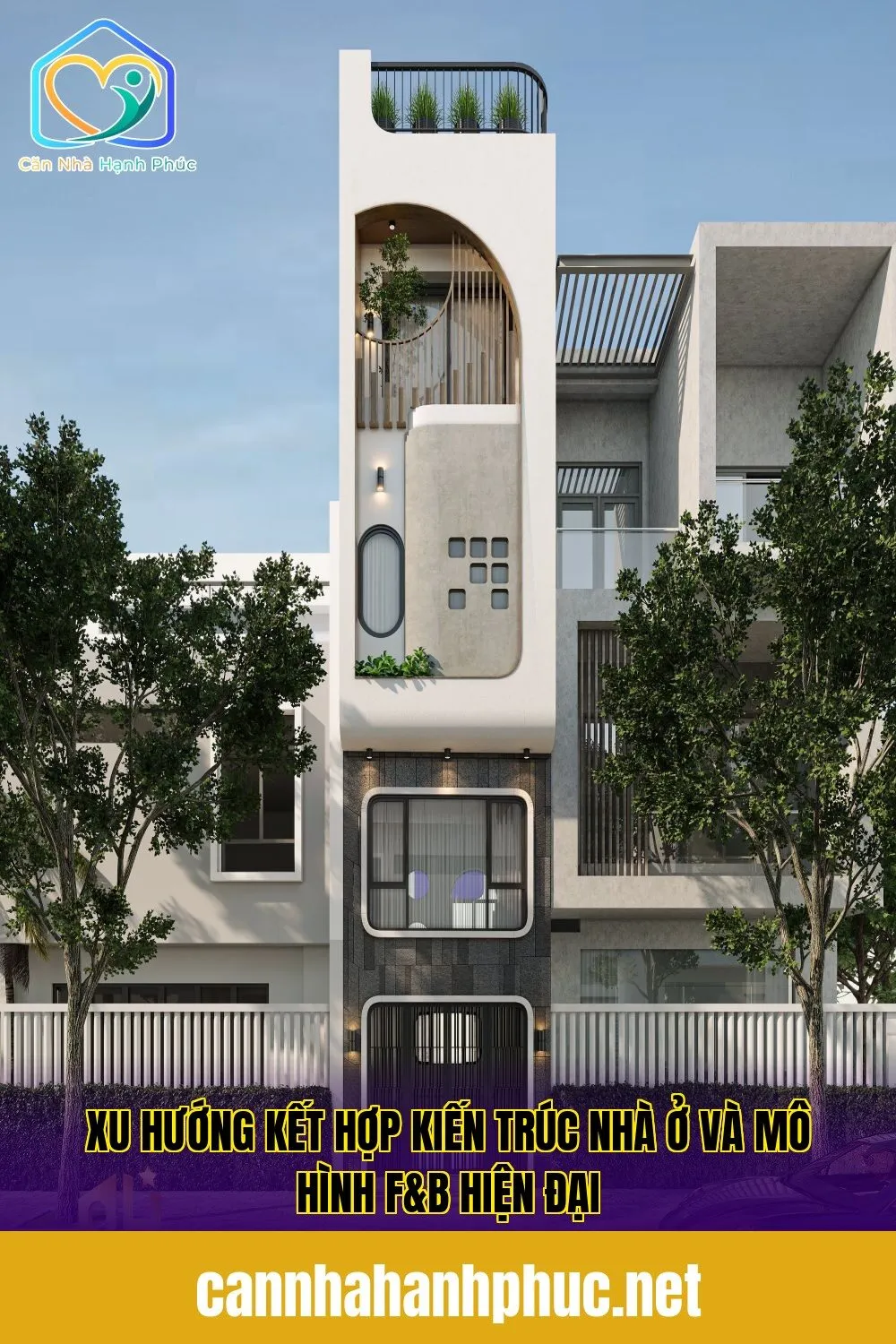 Xu hướng kết hợp kiến trúc nhà ở và mô hình F&B hiện đại