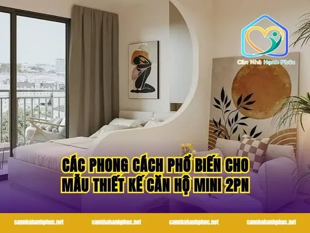 Các Phong Cách Phổ Biến Cho Mẫu Thiết Kế Căn Hộ Mini 2PN